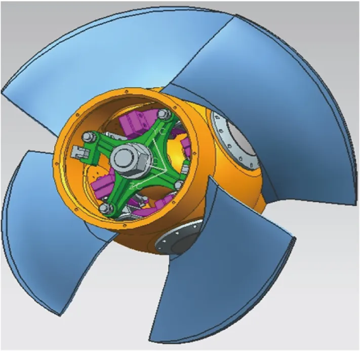 Fully adjustable shaft mixed flow pump